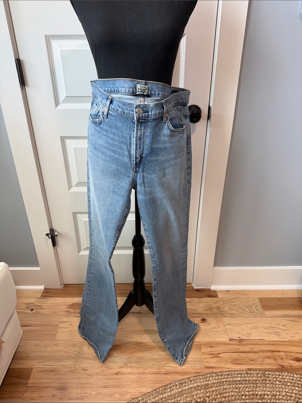 Citizens Of Humanity Light Blue Slim Bootcut Jeans